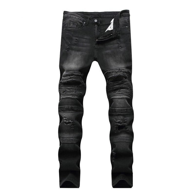 Elasticitet Vaskede Bomulds Jeans