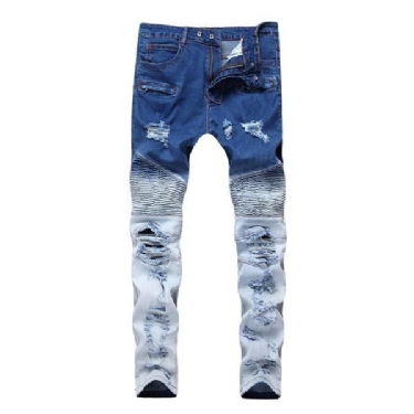 Elasticitet Vaskede Bomulds Jeans