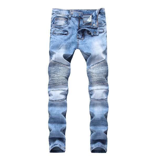 Elasticitet Vaskede Bomulds Jeans