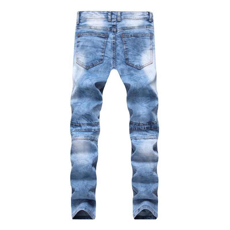 Elasticitet Vaskede Bomulds Jeans