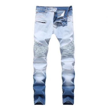 Elasticitet Vaskede Bomulds Jeans