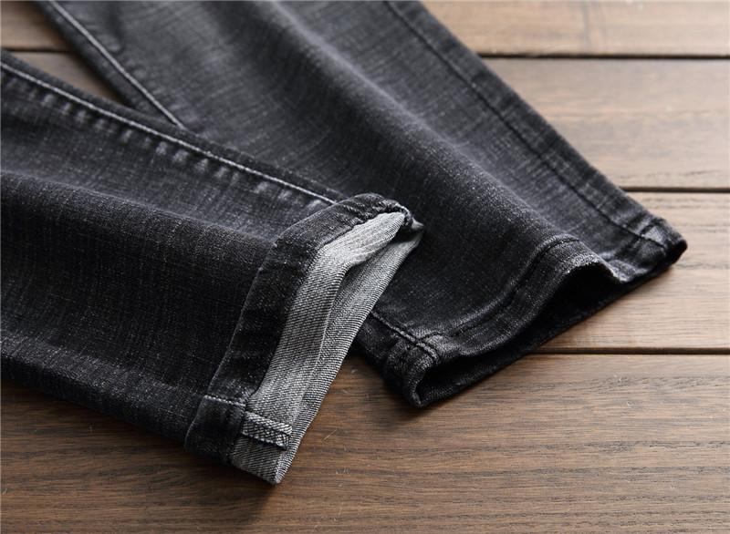 Elastiske Vaskede Rippede Jeans