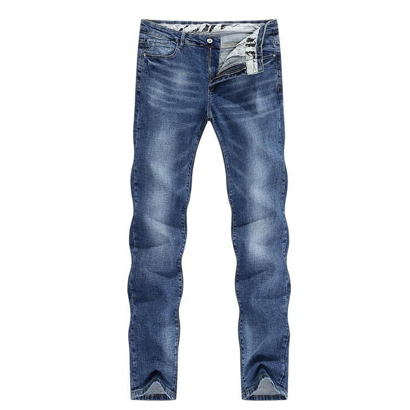 Forår Business Casual Straight Slim Jeans