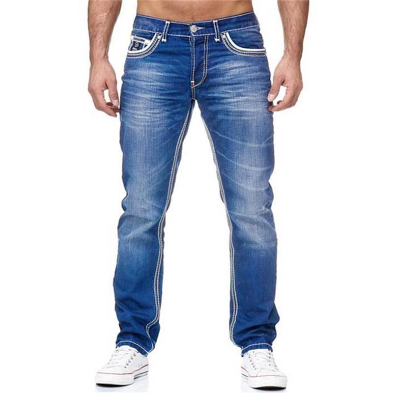 Herre Jeans Lige Højtaljede Designerjeans