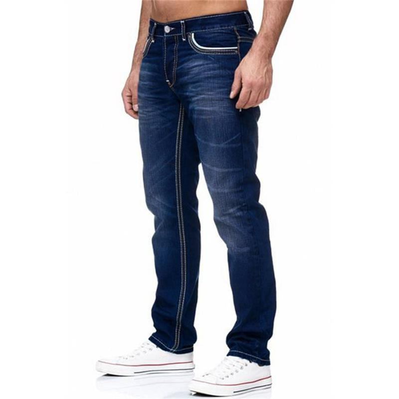 Herre Jeans Lige Højtaljede Designerjeans