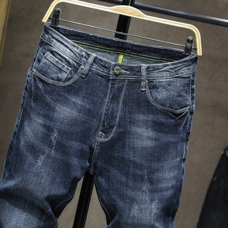 Jeans Herre Mode-hverdags-tilspidsede Denim-jeans