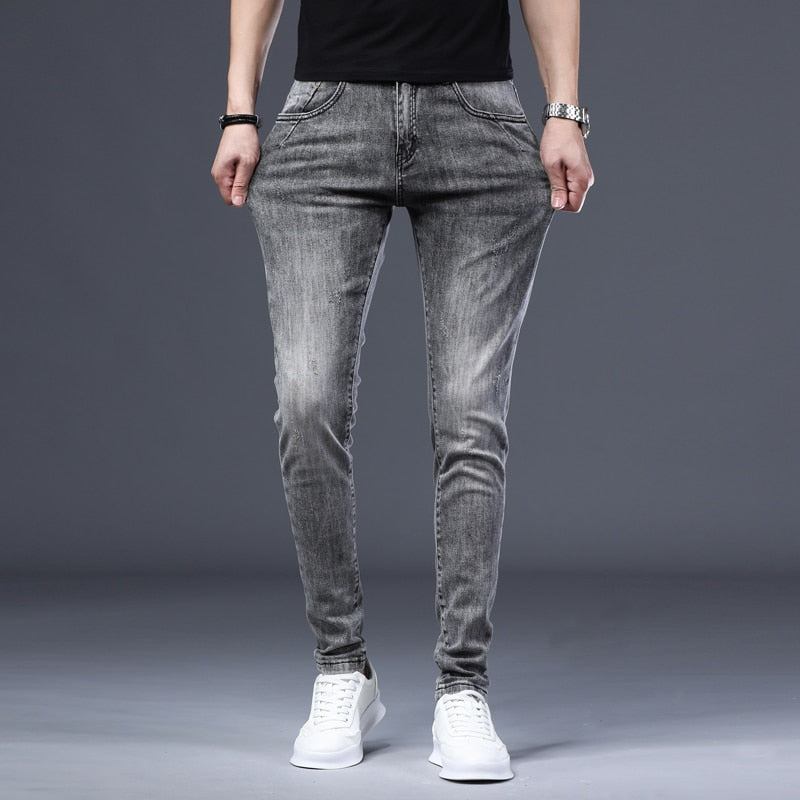 Jeans Herre Skinny Stretch Fritids-denimbukser