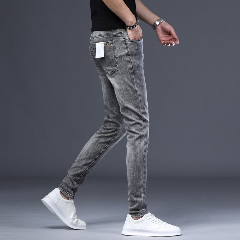 Jeans Herre Skinny Stretch Fritids-denimbukser