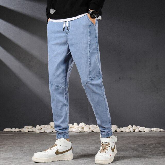 Jeans Herre Vintage Streetwear Denim Joggerbukser