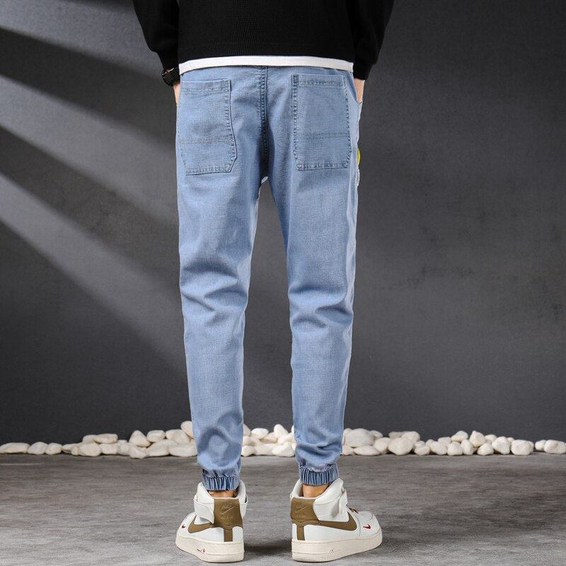 Jeans Herre Vintage Streetwear Denim Joggerbukser