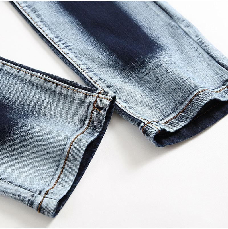 Plisserede Jeans Herre I Stretch-denim