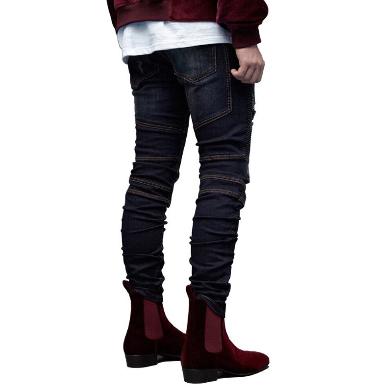 Rippede Biker Jeans