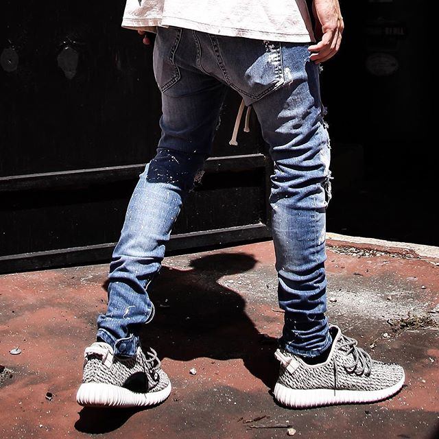 Splash-ink Stretch Jeans