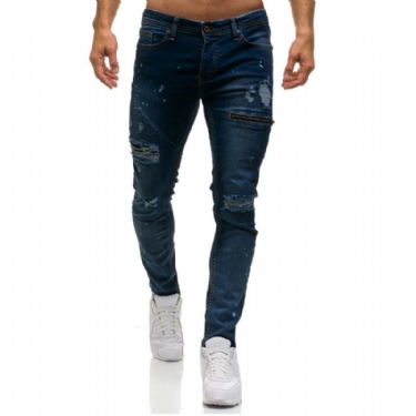 Stilfulde Huller Skinny Denim Jeans