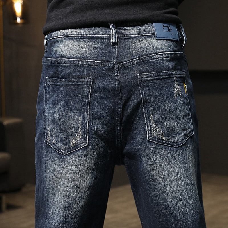 Streetwear Stretch Baggy Denim Jeans