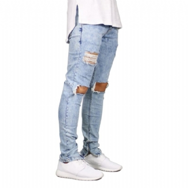 Stretch Destroyed Design Jeans