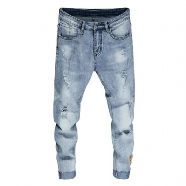 Super Skinny Elastic Jogger Ankel Længde Jeans