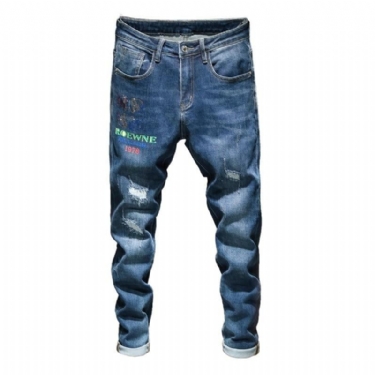 Thermoprint Desinger Jeans Herre Med Pailletter