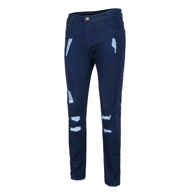 Trend Knæhuller Lynlåse Jeans