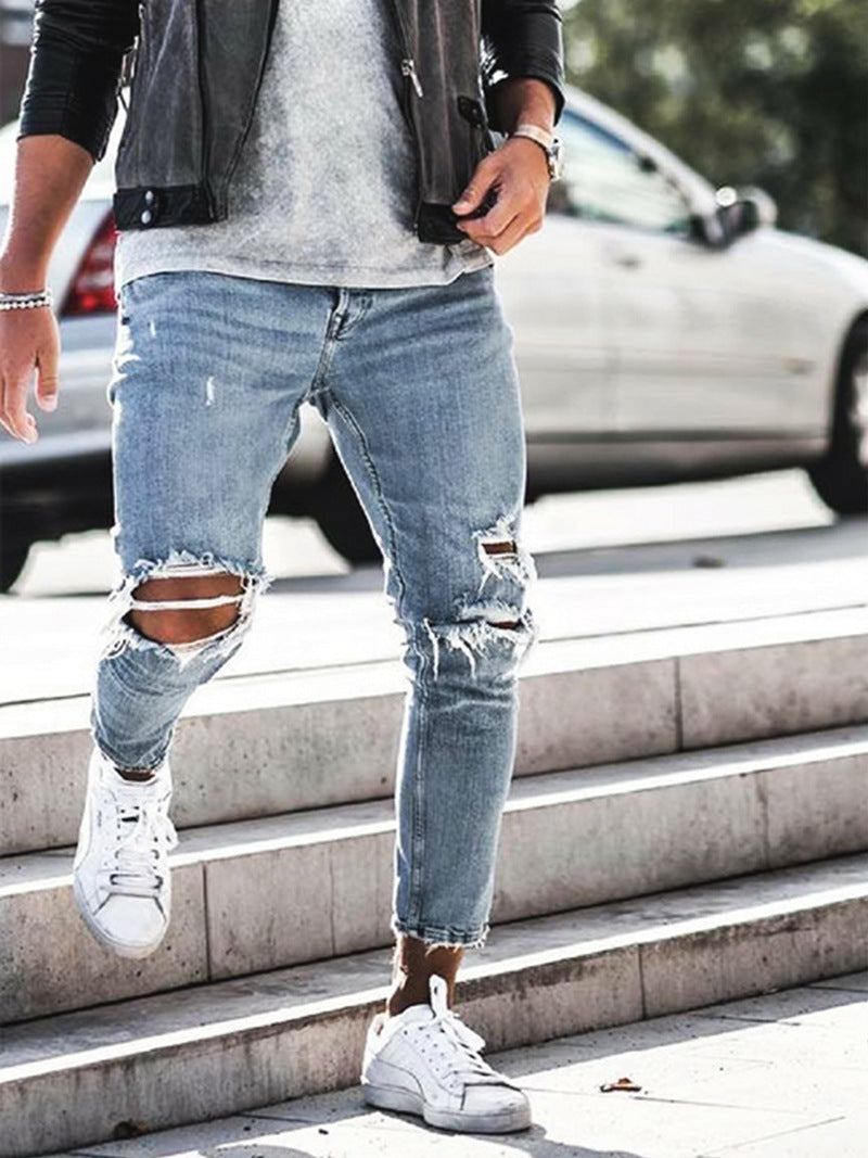 Trend Style Hole Jeans