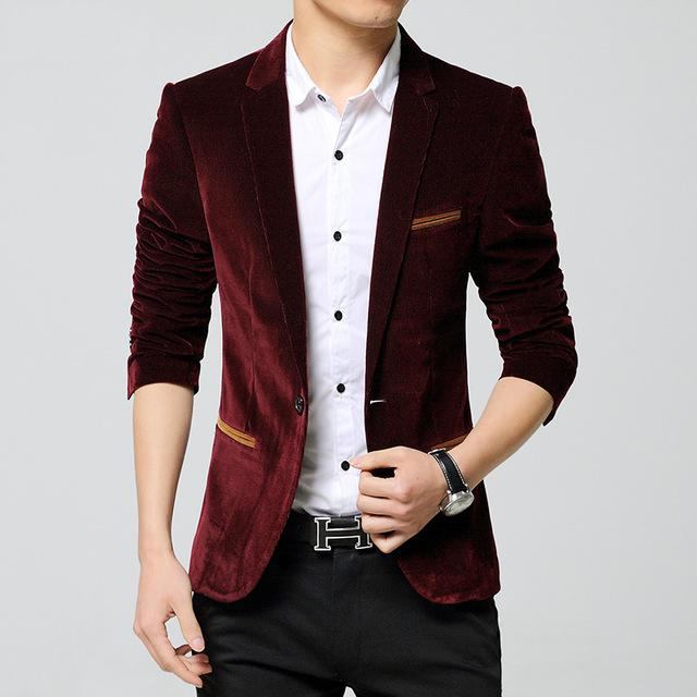 Blazere Veste Herre Business Autumn Linen Blazer