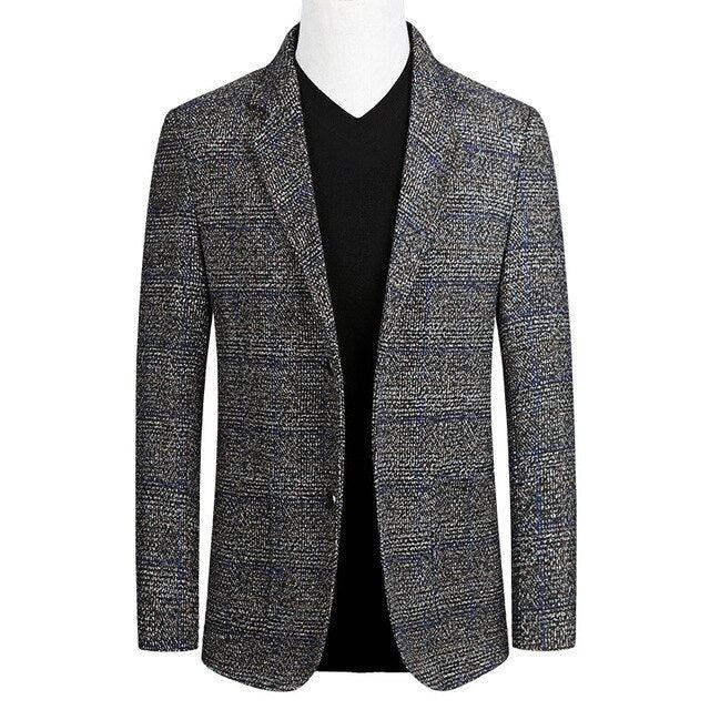 Blazere Veste Herre Enkeltradet Business Casual Blazer