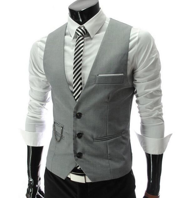 Blazere Veste Herre Fritid Bomuld Gentleman Vest