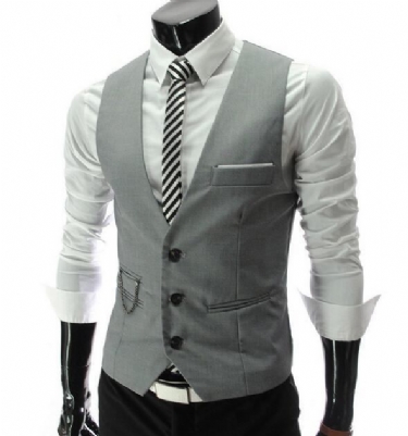 Blazere Veste Herre Fritid Bomuld Gentleman Vest