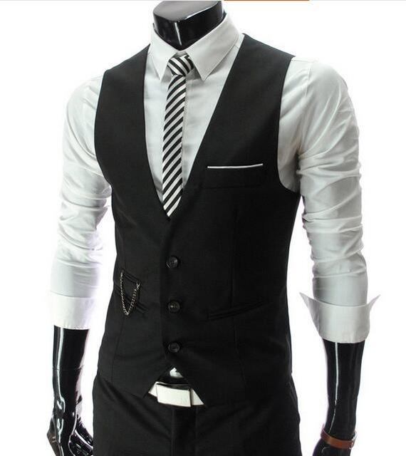 Blazere Veste Herre Fritid Bomuld Gentleman Vest