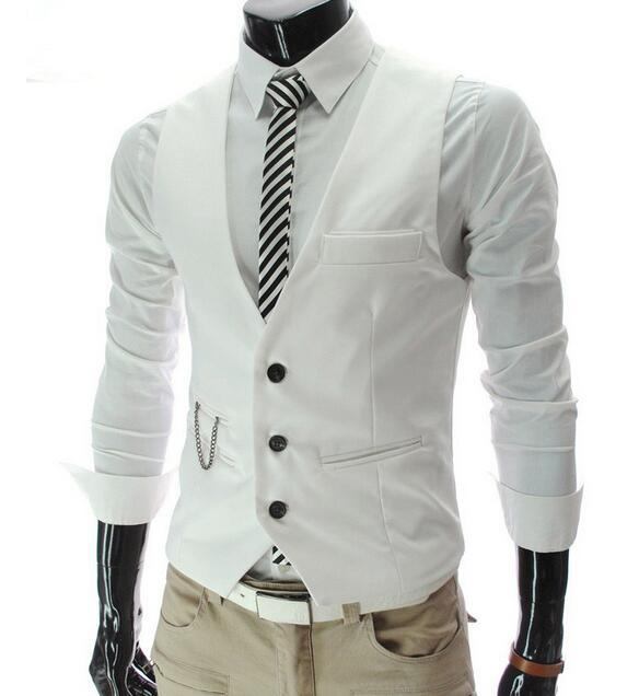 Blazere Veste Herre Fritid Bomuld Gentleman Vest