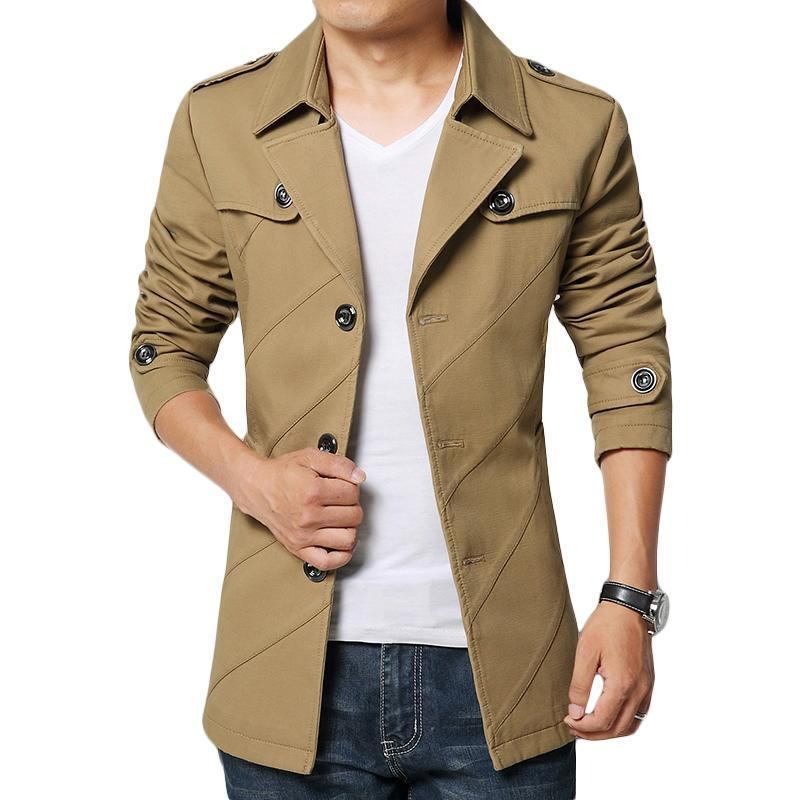 Blazere Veste Herre Lang Blazer I Bomuld Parka