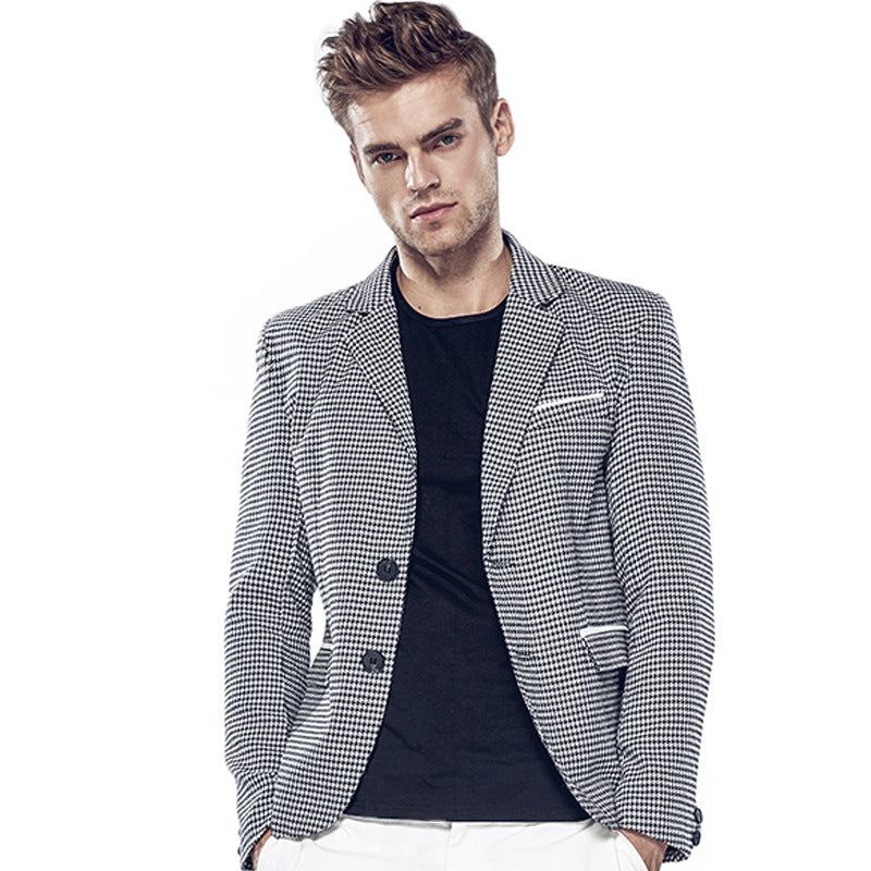 Blazere Veste Herre Mode Smart Blazer Med To Knapper