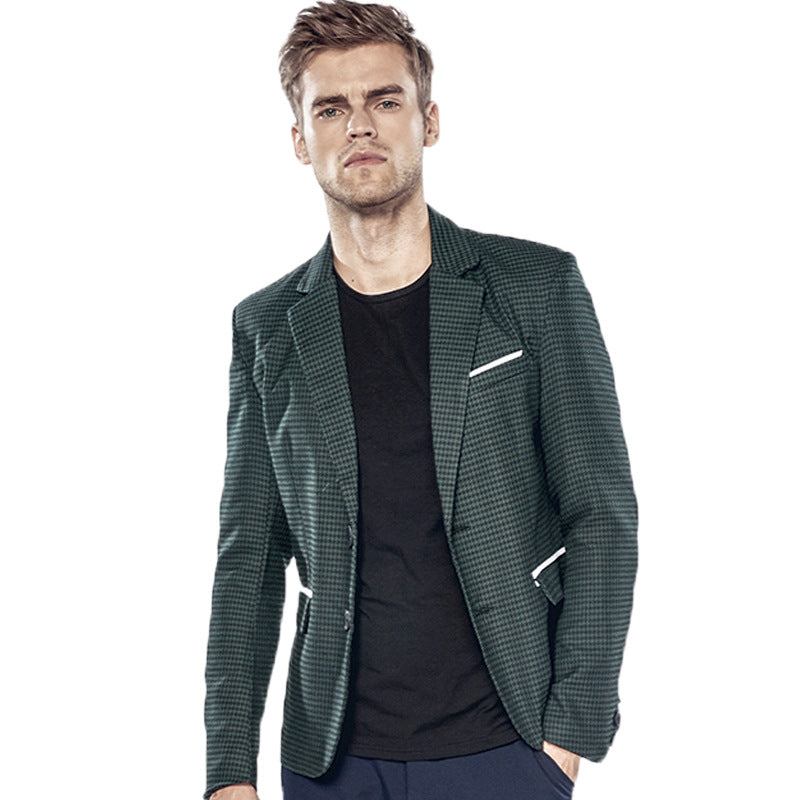 Blazere Veste Herre Mode Smart Blazer Med To Knapper