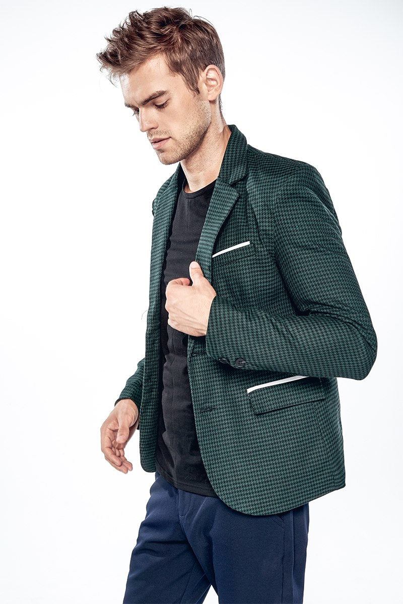 Blazere Veste Herre Mode Smart Blazer Med To Knapper