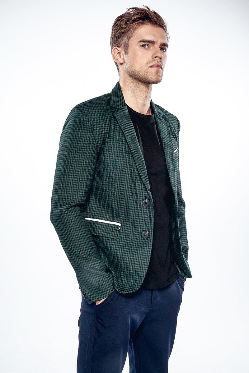 Blazere Veste Herre Mode Smart Blazer Med To Knapper