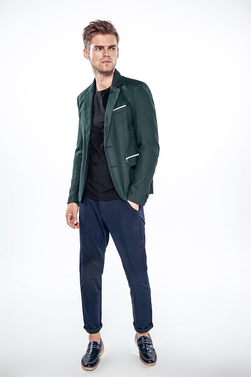 Blazere Veste Herre Mode Smart Blazer Med To Knapper