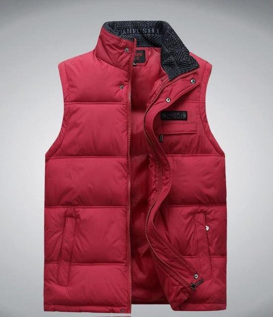 Herre Blazere Veste Thicken Down Varm Vest