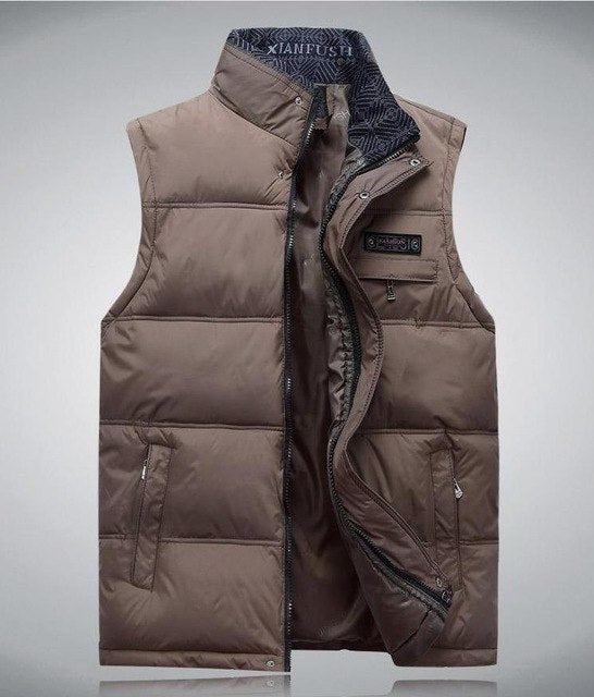 Herre Blazere Veste Thicken Down Varm Vest