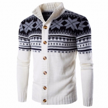 Herre Trøjer Snowflake Tyk Sweater