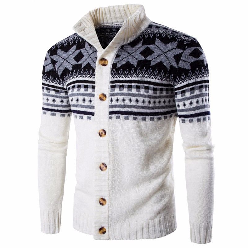 Herre Trøjer Snowflake Tyk Sweater