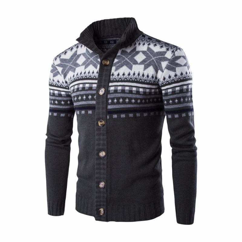 Herre Trøjer Snowflake Tyk Sweater