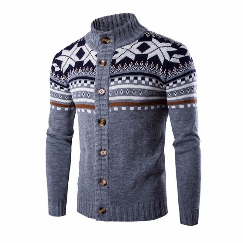 Herre Trøjer Snowflake Tyk Sweater