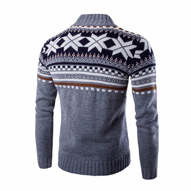 Herre Trøjer Snowflake Tyk Sweater