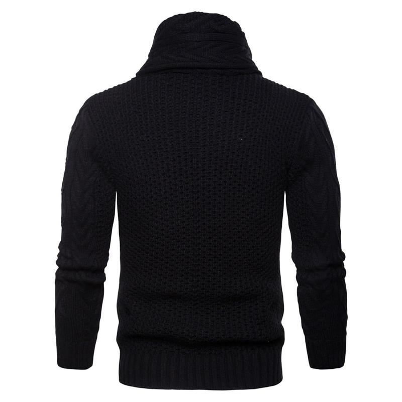 Herre Trøjer Turndown-krave Slim Sweater