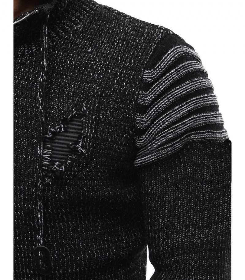 Trøjer Herre Krave Lynlås Hul Hedging Sweater