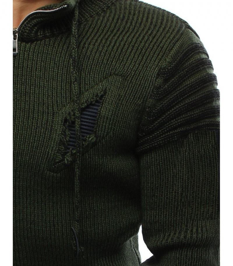 Trøjer Herre Krave Lynlås Hul Hedging Sweater