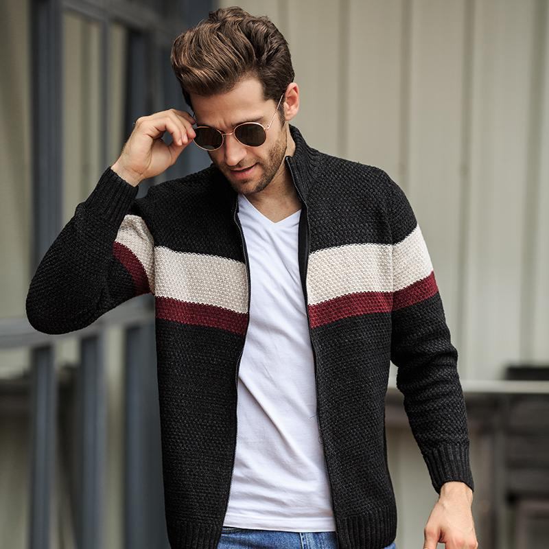 Trøjer Herre Mandarin Cardigan Sweater