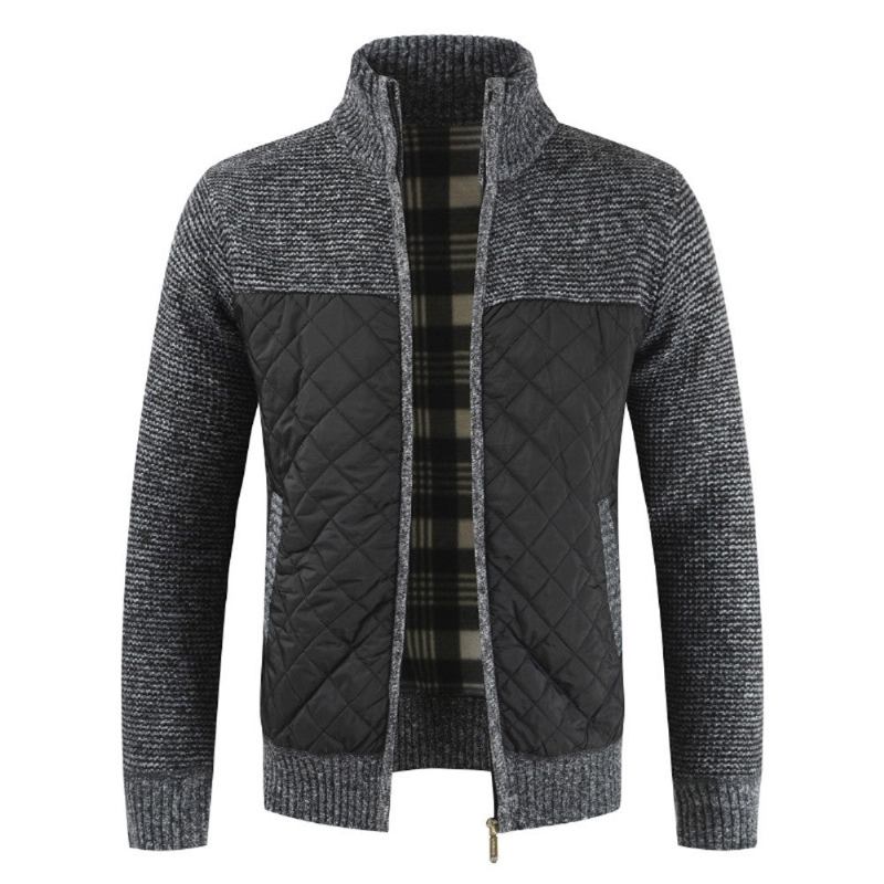 Trøjer Herre Packwork Warm Zipper Sweater