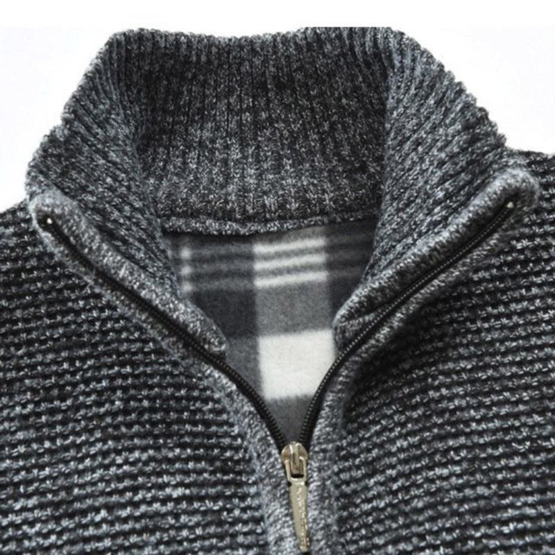 Trøjer Herre Packwork Warm Zipper Sweater