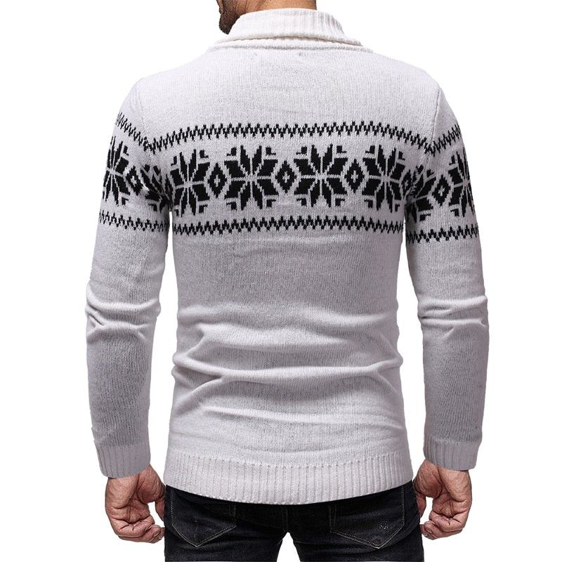 Trøjer Herre Sjalkrave Snowflake Sweater